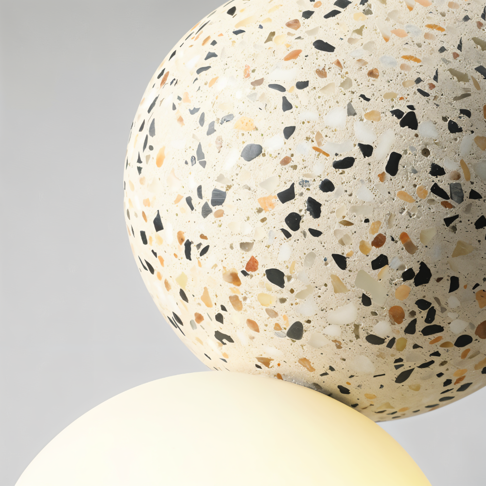 Frendorf | LumeGlobe Pendelleuchte - Doppelkugel Pendelleuchte für den Esstisch - Glas Hängekugel Lampe