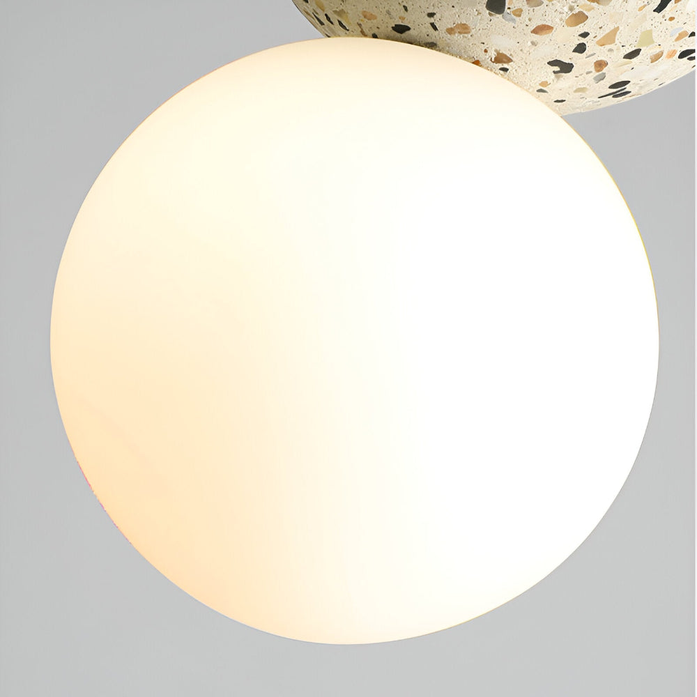 Frendorf | LumeGlobe Pendelleuchte - Doppelkugel Pendelleuchte für den Esstisch - Glas Hängekugel Lampe