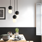 Frendorf | LumeGlobe Pendelleuchte - Doppelkugel Pendelleuchte für den Esstisch - Glas Hängekugel Lampe