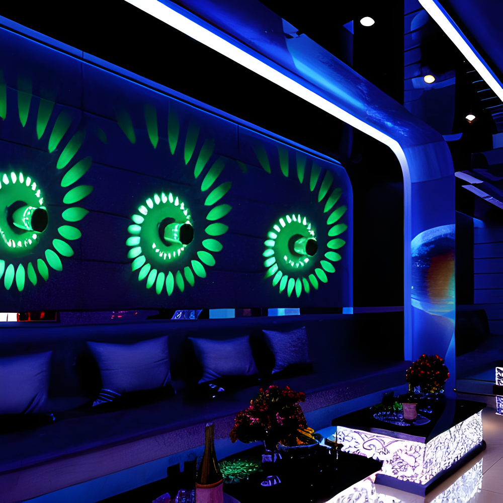 Frendorf | LuminBlast Wandleuchte - Zylindrische Wandlampe - Bunte Spirale Wandleuchten LED