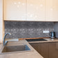 Luna Sky Marmor Laguna auf 12" x 12" Netz-Mosaikfliese - Belair-Kollektion