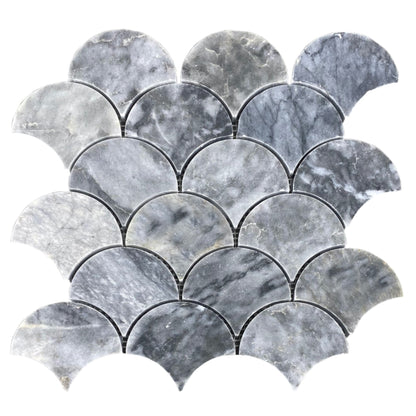 Luna Sky Marmor Laguna auf 12" x 12" Netz-Mosaikfliese - Belair-Kollektion