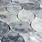 Luna Sky Marmor Blatt auf 12" x 12" Netzmosaikfliese - Belair Kollektion
