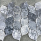 Luna Sky Marmor Blatt auf 12" x 12" Netzmosaikfliese - Belair Kollektion