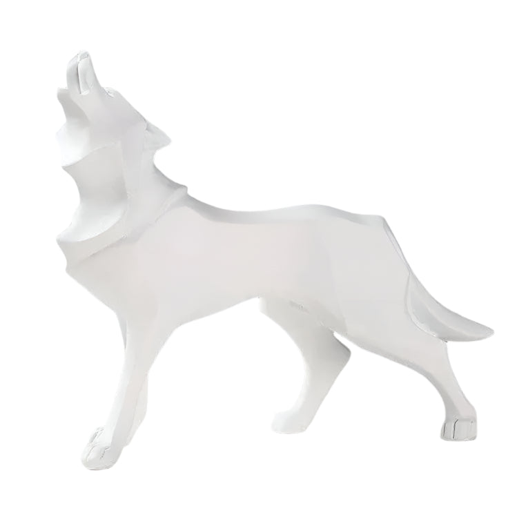 Frendorf | LupoForm – Geometrische Ulvenstatue mit scharfkantigem Design für moderne Räume