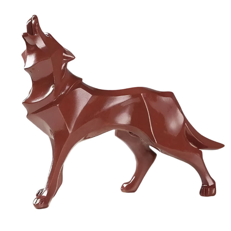 Frendorf | LupoForm – Geometrische Ulvenstatue mit scharfkantigem Design für moderne Räume