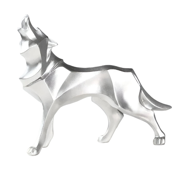 Frendorf | LupoForm – Geometrische Ulvenstatue mit scharfkantigem Design für moderne Räume
