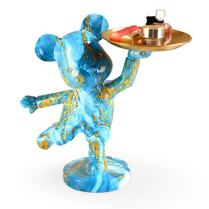 Frendorf | Luxe Bear - Multifunktionale Handgefertigte Kunstharzfigur und Organizer