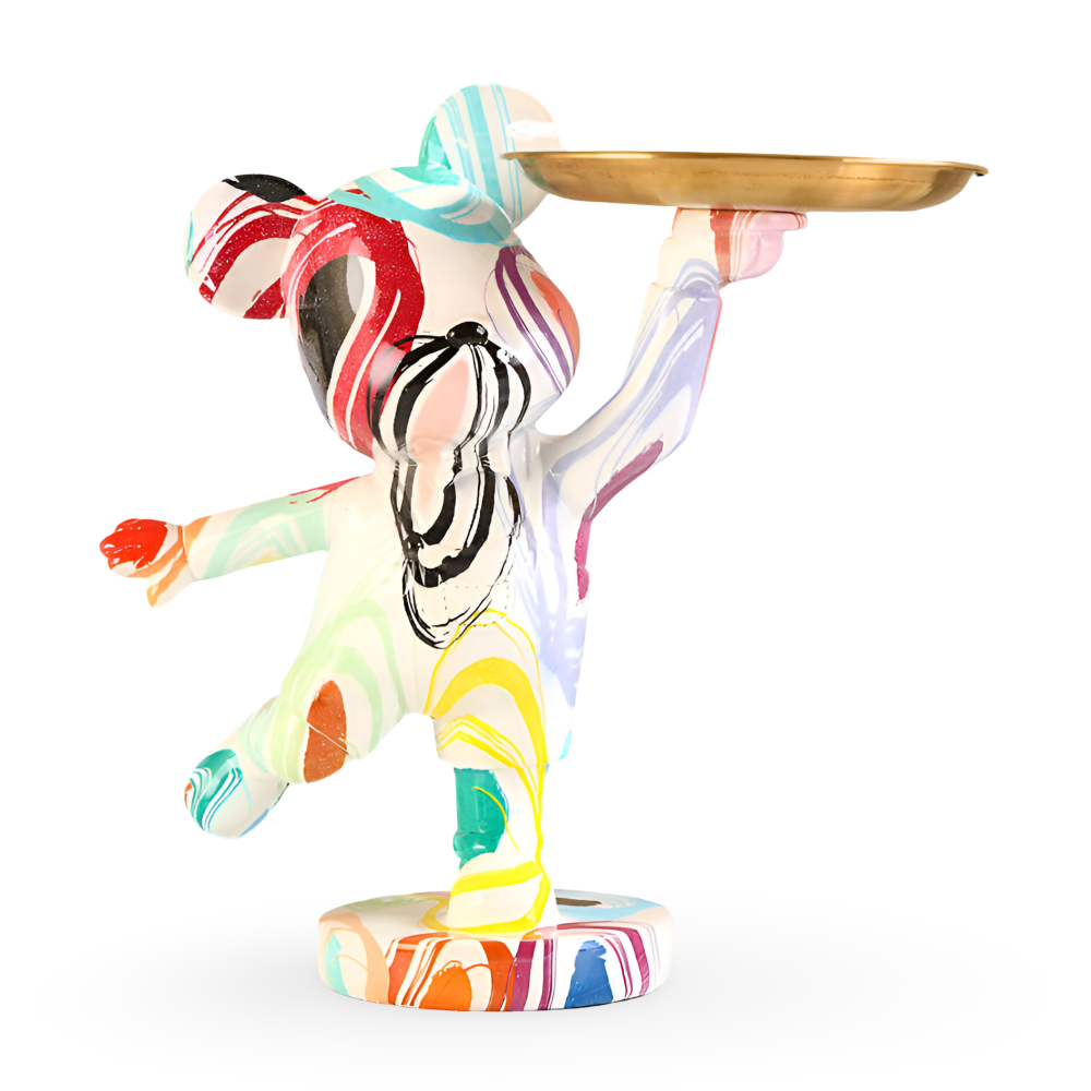 Frendorf | Luxe Bear - Multifunktionale Handgefertigte Kunstharzfigur und Organizer