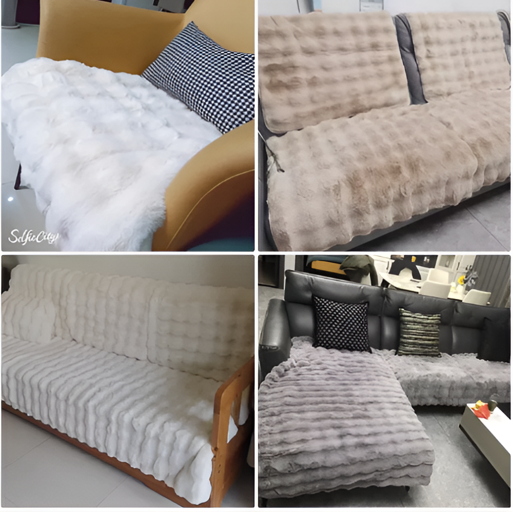 Frendorf | Luxe Cover - Dicker Plüschsofa Schutz für Ihren Pelzigen Gefährten