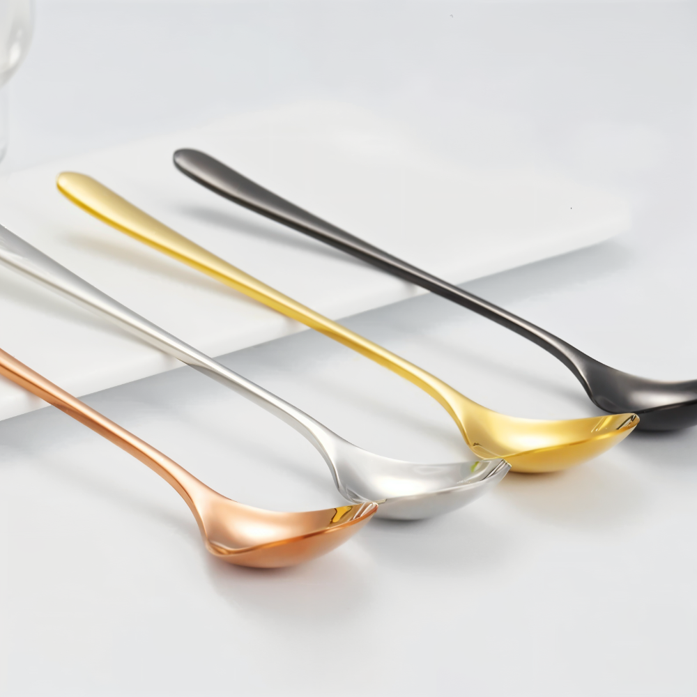 Frendorf | Luxe Dessertlöffel - 4/6 Stück Set Langstielige Löffel