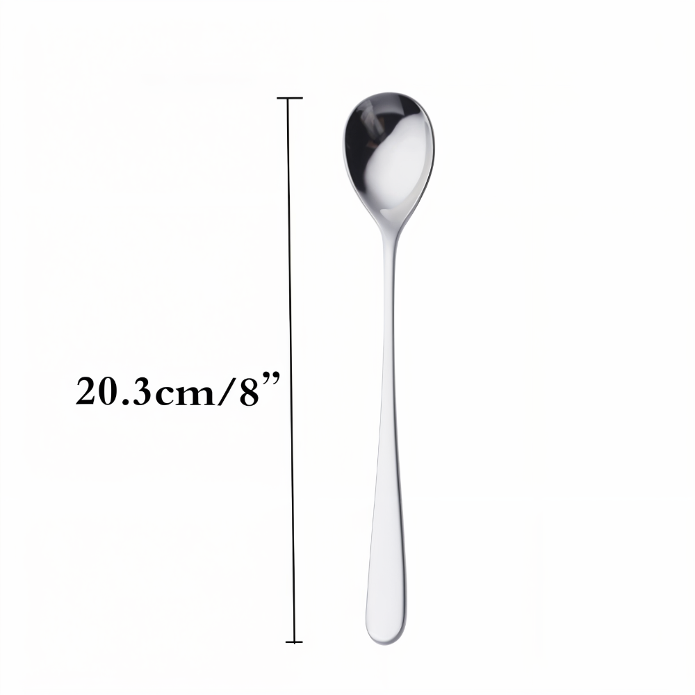 Frendorf | Luxe Dessertlöffel - 4/6 Stück Set Langstielige Löffel