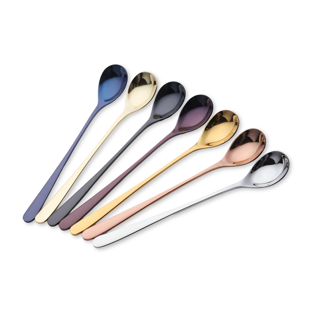 Frendorf | Luxe Dessertlöffel - 4/6 Stück Set Langstielige Löffel