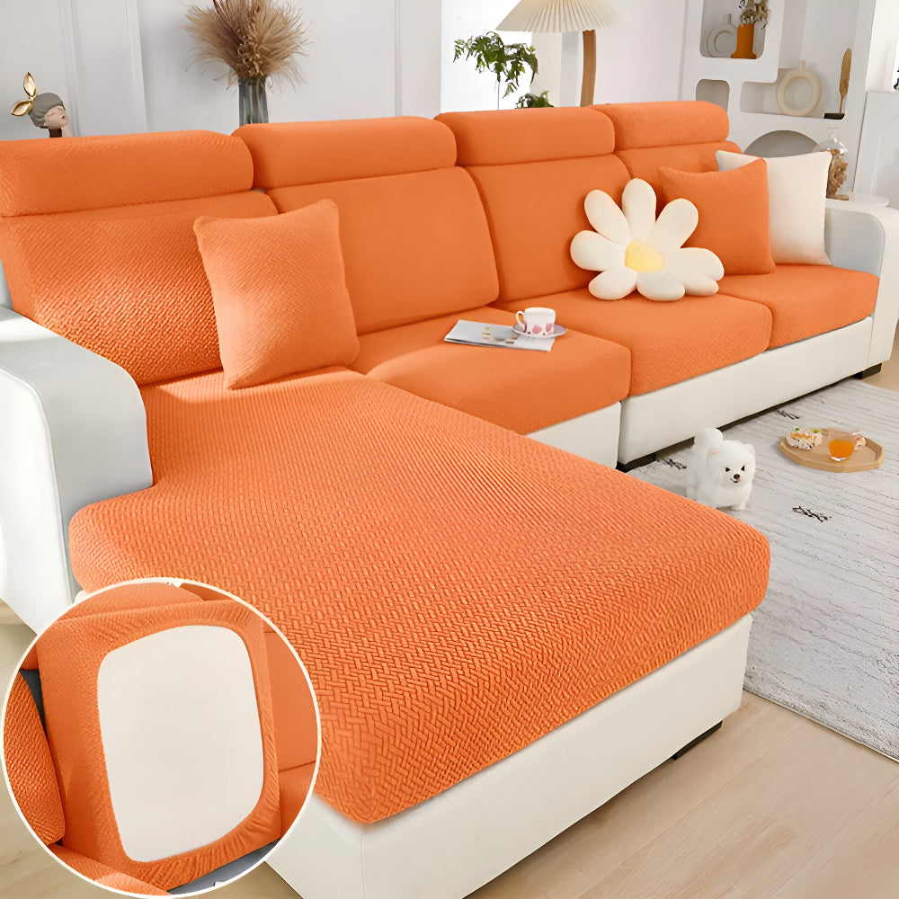 Frendorf | LuxeGuard Sofabezug - 360° Vollschutz-Kissenüberzug