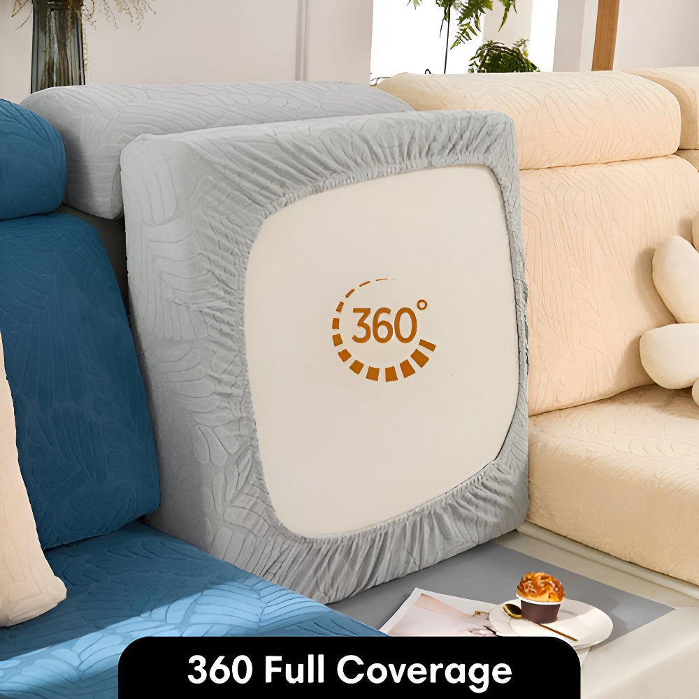 Frendorf | LuxeGuard Sofabezug - 360° Vollschutz-Kissenüberzug