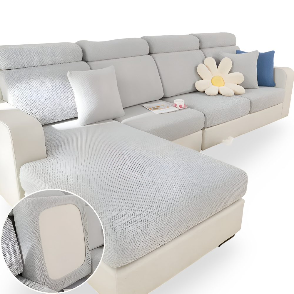 Frendorf | LuxeGuard Sofabezug - 360° Vollschutz-Kissenüberzug