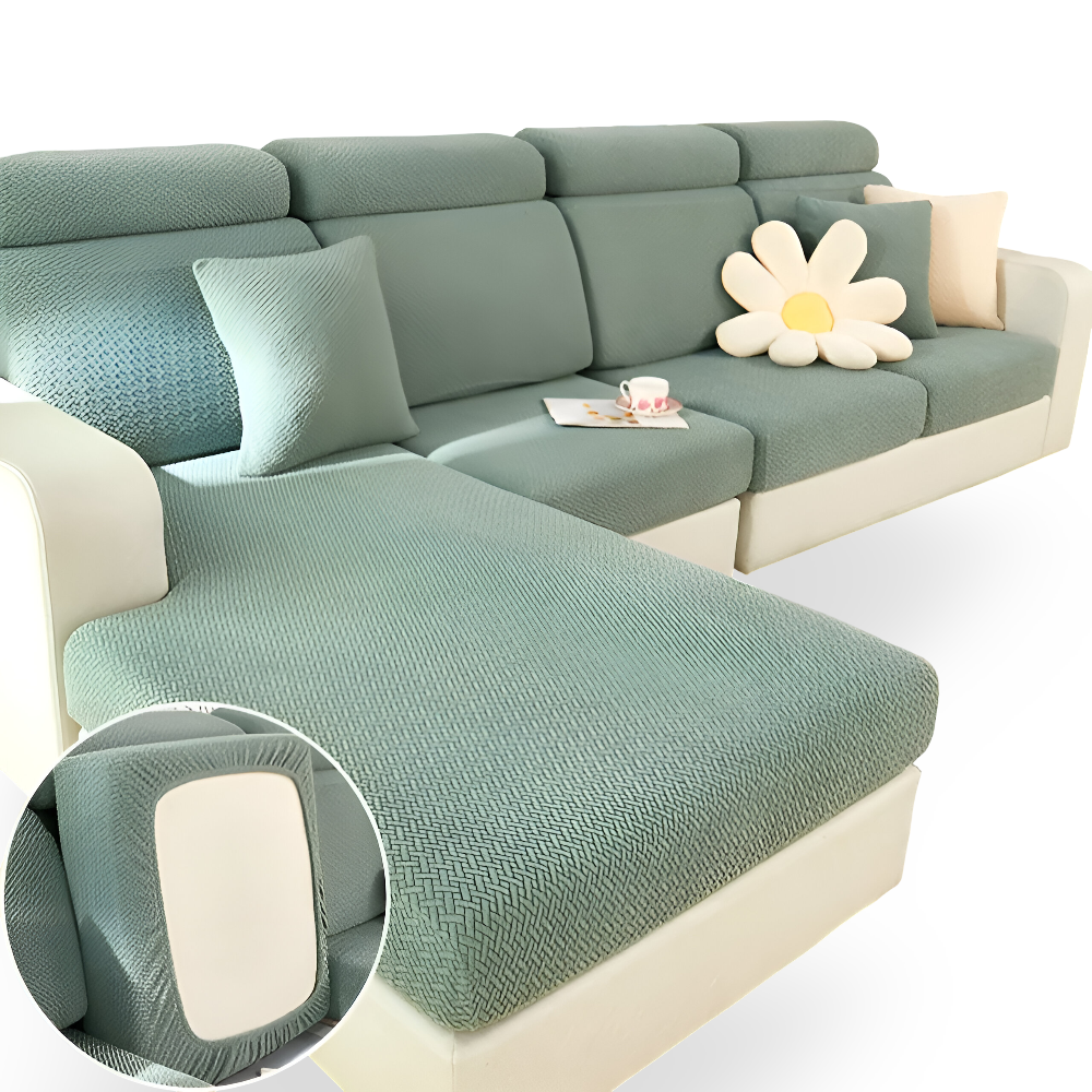 Frendorf | LuxeGuard Sofabezug - 360° Vollschutz-Kissenüberzug