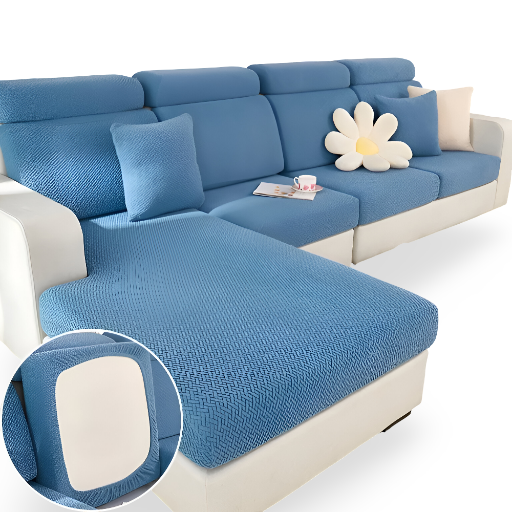 Frendorf | LuxeGuard Sofabezug - 360° Vollschutz-Kissenüberzug