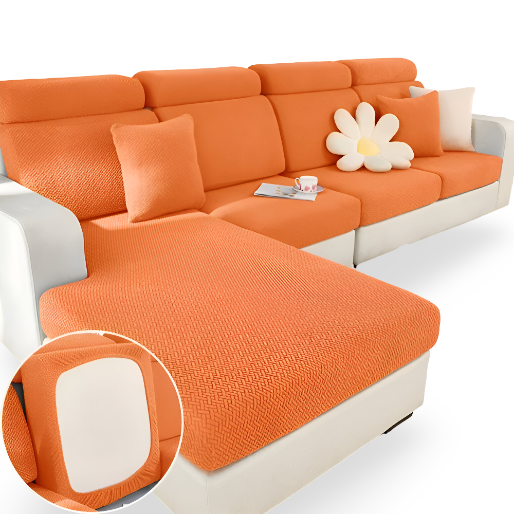 Frendorf | LuxeGuard Sofabezug - 360° Vollschutz-Kissenüberzug