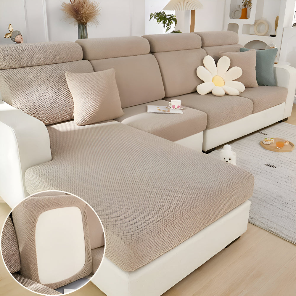 Frendorf | LuxeGuard Sofabezug - 360° Vollschutz-Kissenüberzug
