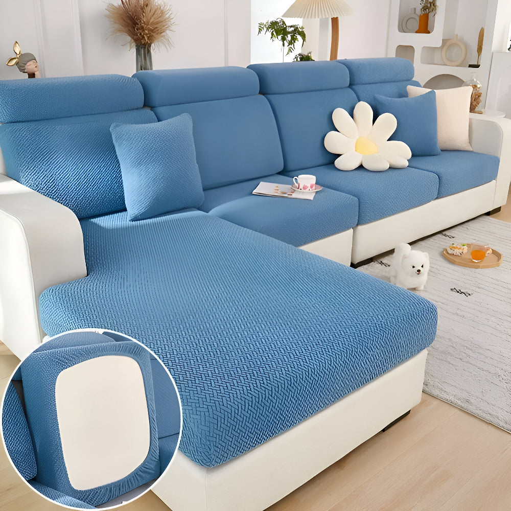 Frendorf | LuxeGuard Sofabezug - 360° Vollschutz-Kissenüberzug