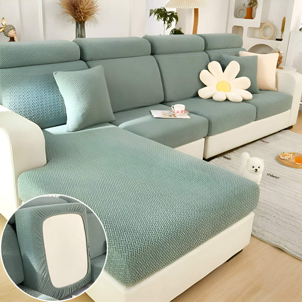 Frendorf | LuxeGuard Sofabezug - 360° Vollschutz-Kissenüberzug
