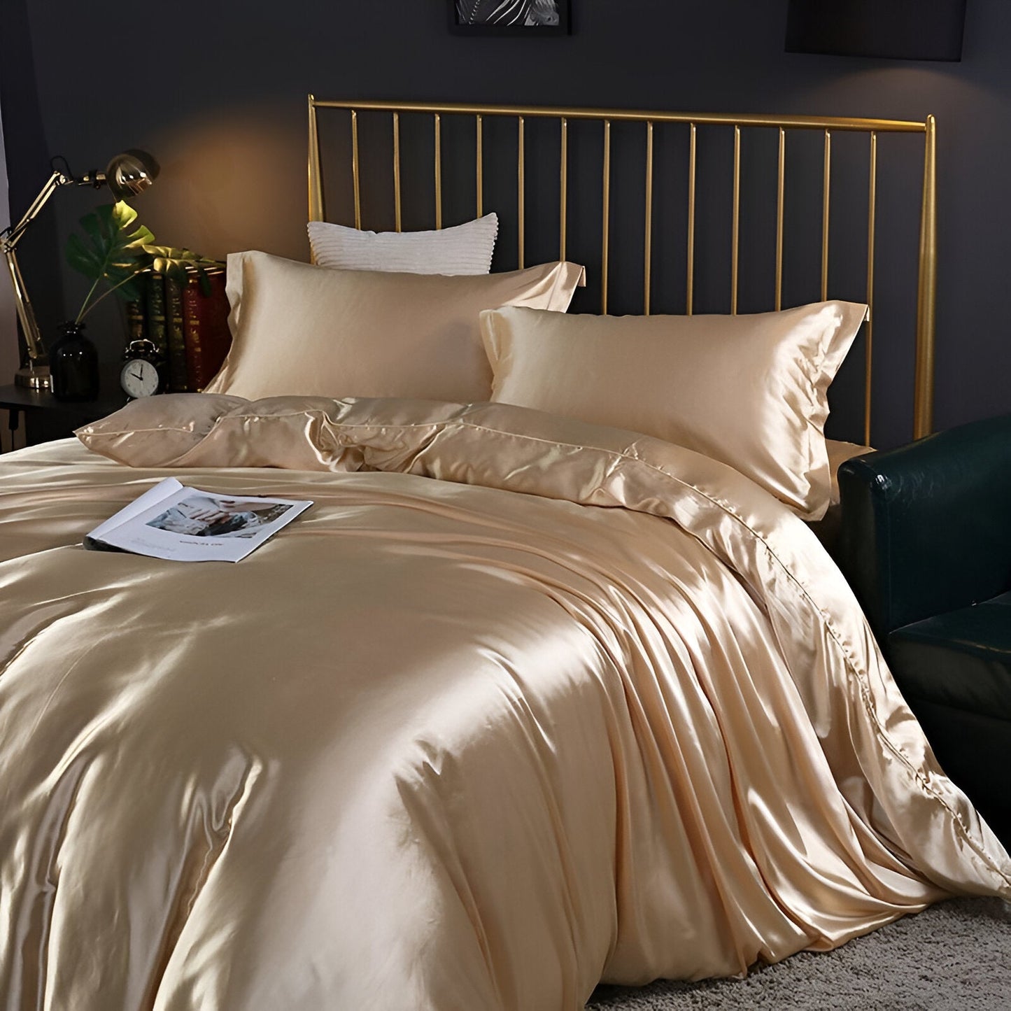 Frendorf | Luxe Silk Bettdecke- Luxuriöser Maulbeerseiden-Bettbezugssatz
