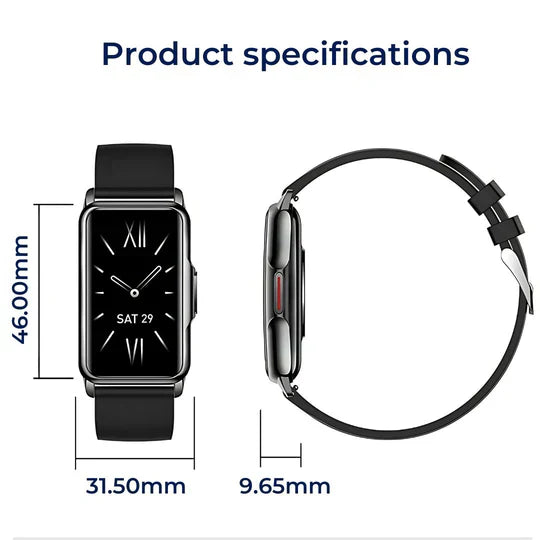 Frendorf | Smart Health Tracking Smartwatch mit Herzfrequenz-, Schlaf-, Fitness- und Laufüberwachung für einen aktiven Lebensstil
