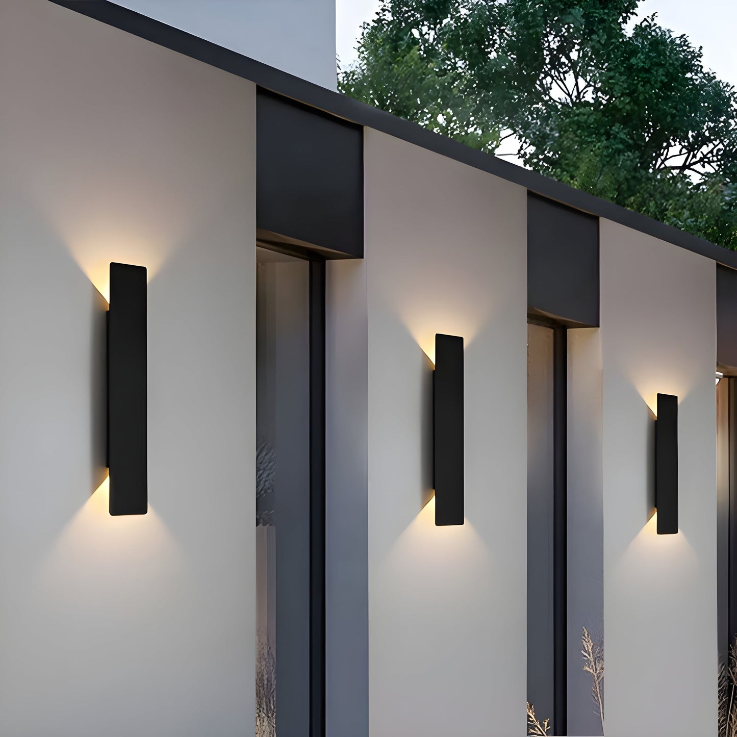 Licht - Moderne wetterfeste LED-Wandleuchte aus Aluminium für den Außenbereich