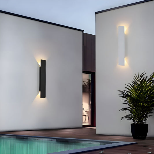 Licht - Moderne wetterfeste LED-Wandleuchte aus Aluminium für den Außenbereich