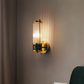 Frendorf | Luxuriöse Goldkristall Wandleuchte - Moderne Gerippte Wandlampe - E14 Wandleuchten LED
