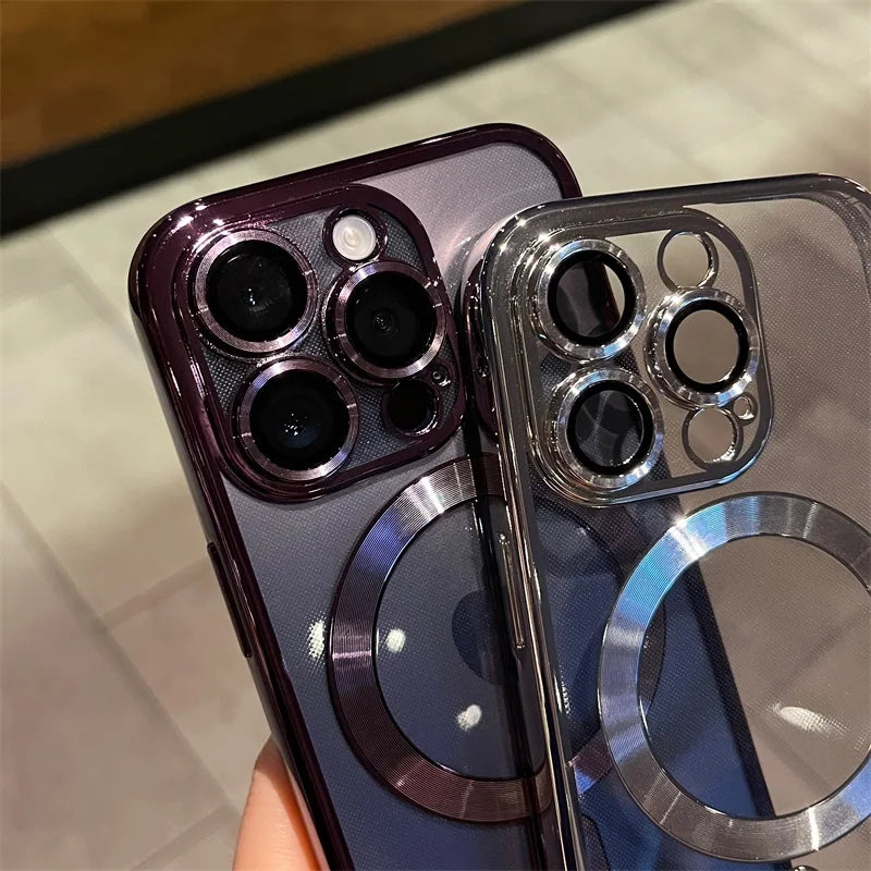 Frendorf | Plating Clear Soft Magnetic Case für iPhone