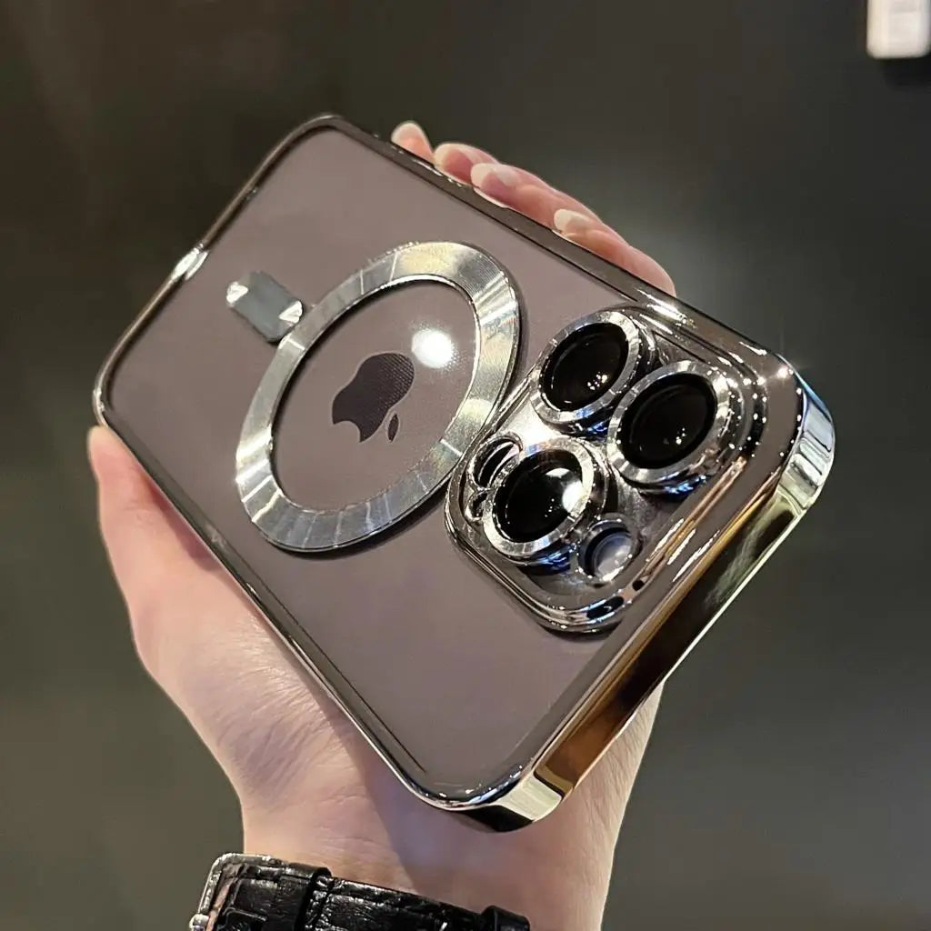 Frendorf | Plating Clear Soft Magnetic Case für iPhone