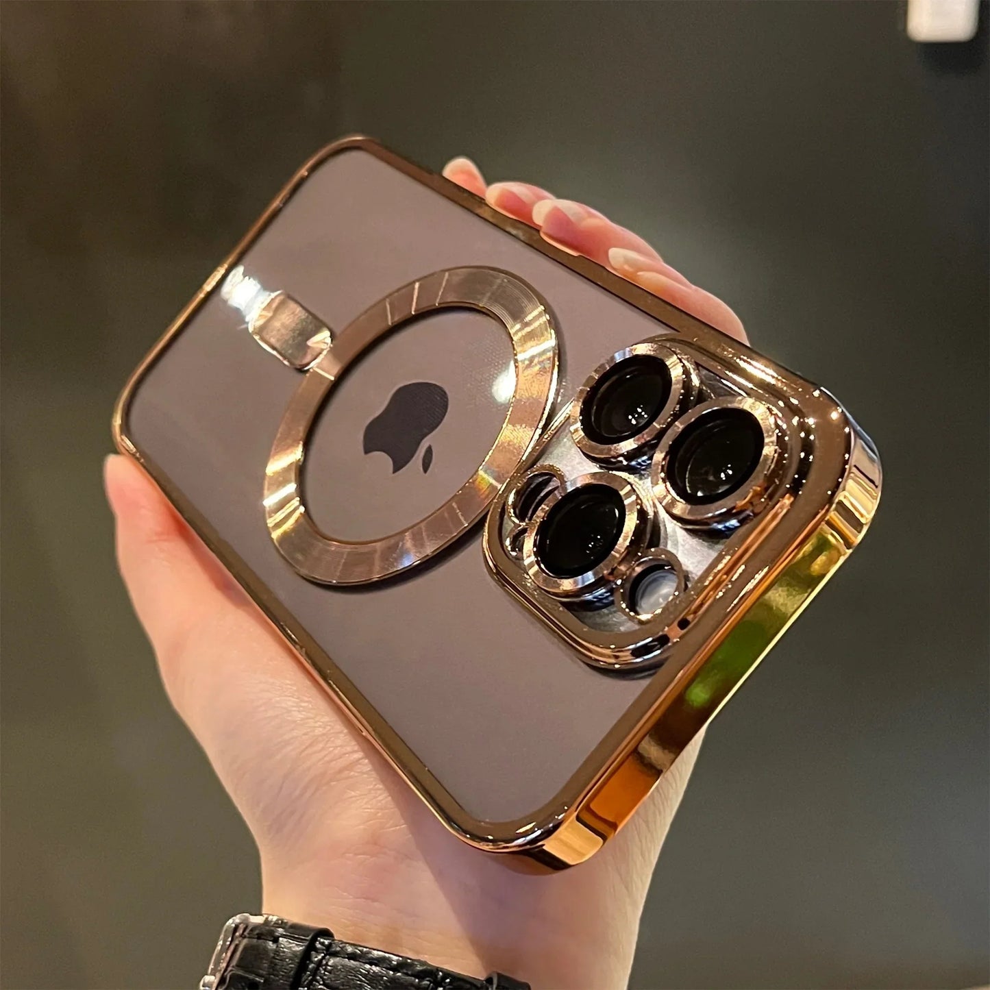 Frendorf | Plating Clear Soft Magnetic Case für iPhone