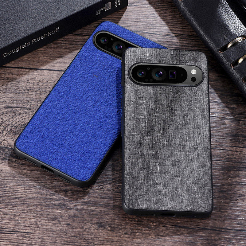 Frendorf | Luxuriöse Stoffhülle Hart PC Handyhülle für Google Pixel 7 8 9
