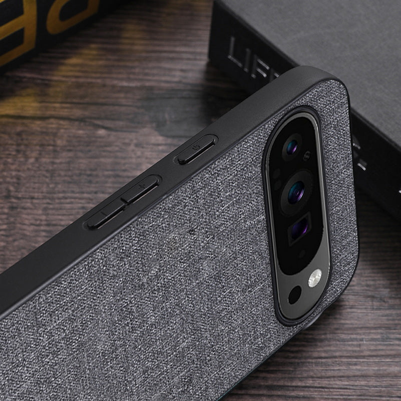 Frendorf | Luxuriöse Stoffhülle Hart PC Handyhülle für Google Pixel 7 8 9