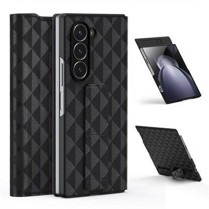 Frendorf | Luxuriöse Dreiecksmuster Magnetische PU-Leder Handyhülle mit Kartensteckplatz für Samsung Galaxy Z Fold 6