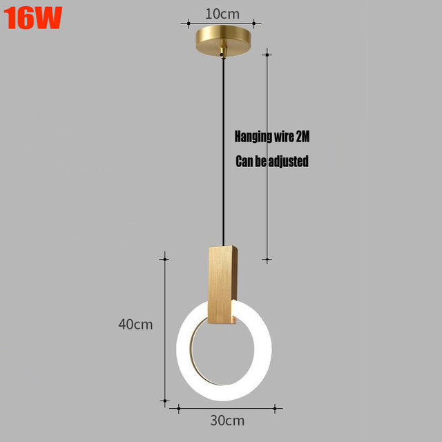 Frendorf | PolarLume Ring LED Pendelleuchte | Modernes Design | Energieeffizient | Dimmbar