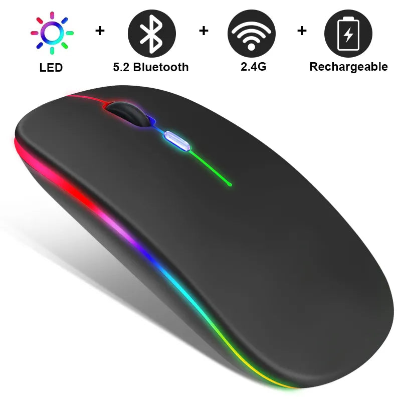 Frendorf |  Kabellose LED-Maus | Wiederaufladbare Bluetooth-Maus
