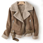 Frendorf | Lederjacke mit Sherpa-Futter