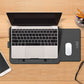 Frendorf | 4 in 1 Universal Wasserdicht PU Leder Laptop Innenfutter Tasche mit Griff & Ständer & Stifthalter + 2 Aufroller + Maus Tasche + Ladegerät Tasche Set für 11/12 Zoll Laptops (Schwarz)