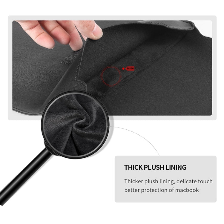 Frendorf | 4 in 1 Universal Waterproof PU Leder Laptop Liner Bag mit Griff & Ständer & Stifthalter + 2 Winder + Maus Tasche + Ladegerät Tasche Set für 13 / 14 Zoll Laptops (Rot)