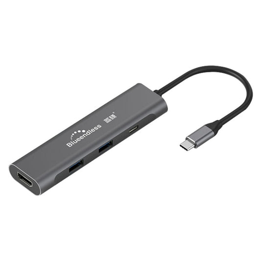 Frendorf | Blueendless 4 In 1 Multifunktions Typ-C / USB-C zu HDMI + PD + Dual USB 3.0 HUB Erweiterungsdock