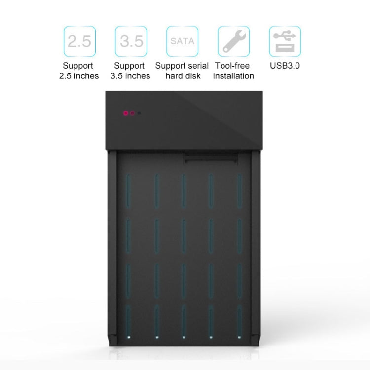 Frendorf | Blueendless 2,5 / 3,5 Zoll SSD USB 3.0 PC Computer externe Solid State Mobile Festplattenbox Festplattenlaufwerk (US-Stecker)