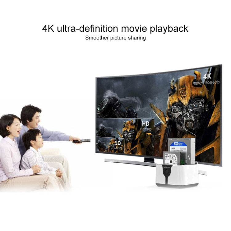 Frendorf | Blueendless 2,5 / 3,5 Zoll SATA USB 3.0 2-Bay Festplatten-Dock (EU-Stecker)