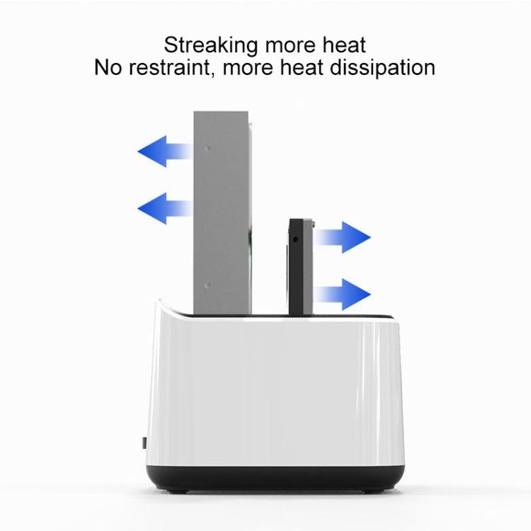 Frendorf | Blueendless 2,5 / 3,5 Zoll SATA USB 3.0 2-Bay Festplatten-Dock (EU-Stecker)