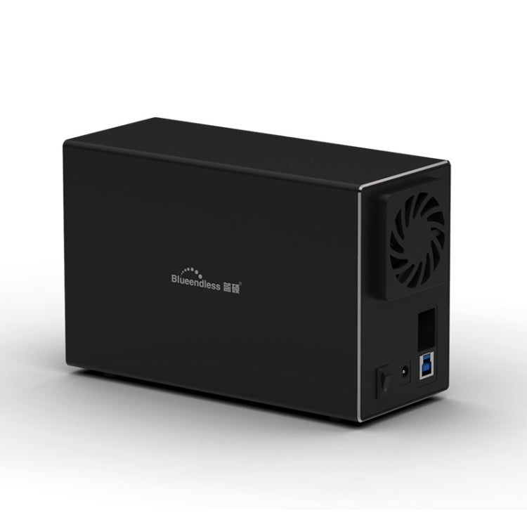 Frendorf | Blueendless USB-B-Schnittstelle 3,5 Zoll 2-Bay RAID-Kombinationsarray HDD externe Gehäuse (UK-Stecker)