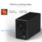 Frendorf | Blueendless USB-B-Schnittstelle 3,5 Zoll 2-Bay RAID-Kombinationsarray HDD externe Gehäuse (UK-Stecker)