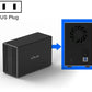 Frendorf | Blueendless USB-B Schnittstelle 3,5 Zoll 2-Bay RAID Kombinationsarray HDD externe Gehäuse (US-Stecker)