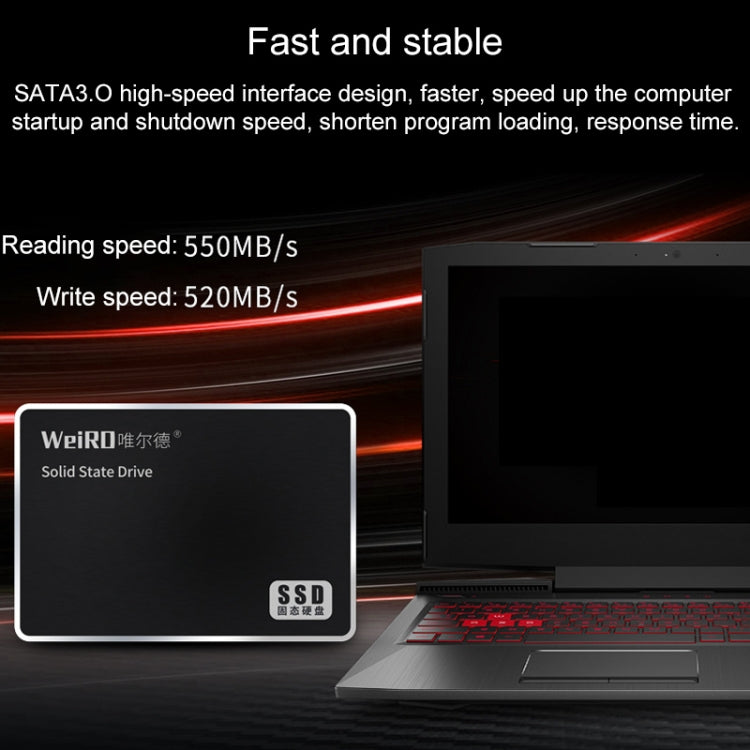 Frendorf | WEIRD S500 240GB 2.5 Zoll SATA3.0 Solid State Drive für Laptop, Desktop